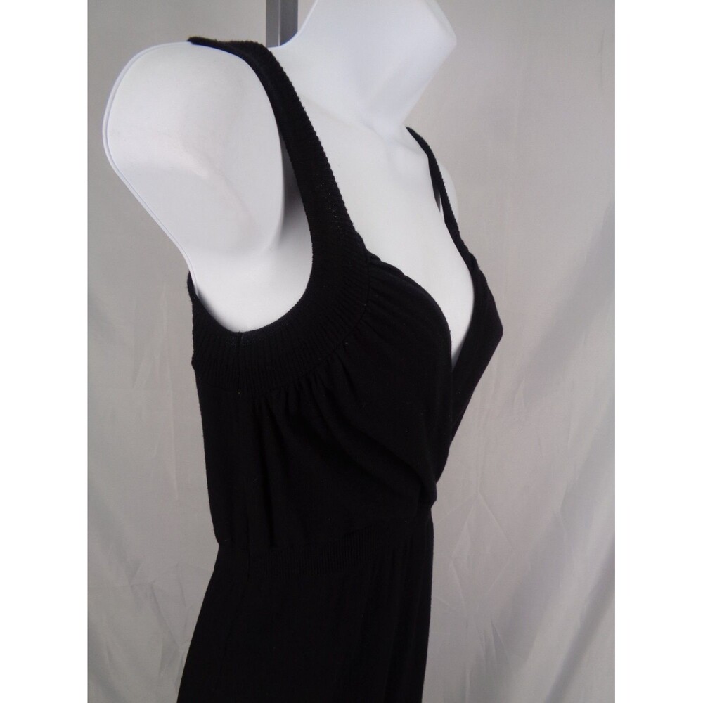 Desigual Black Knit Applique Dress Size Small Floral Starburst Embroidered - Picture 8 of 16